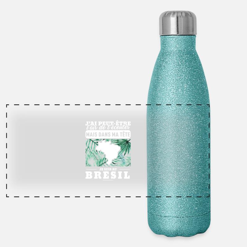 brésil-définition Gourde isotherme panoramique pailletée 500 ml