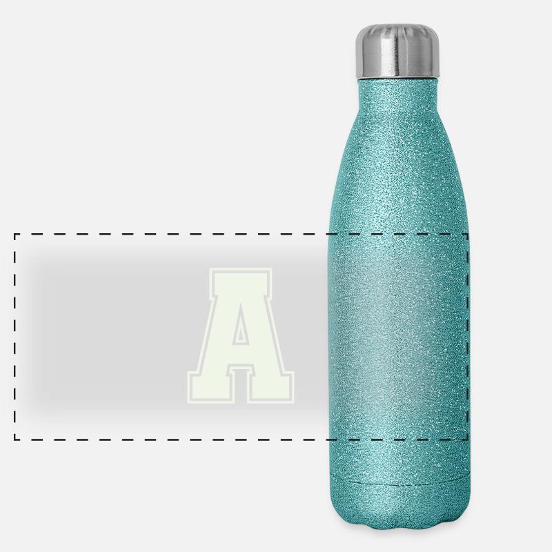 A Buchstabe Panorama Glitzer Isolierflasche 500 ml