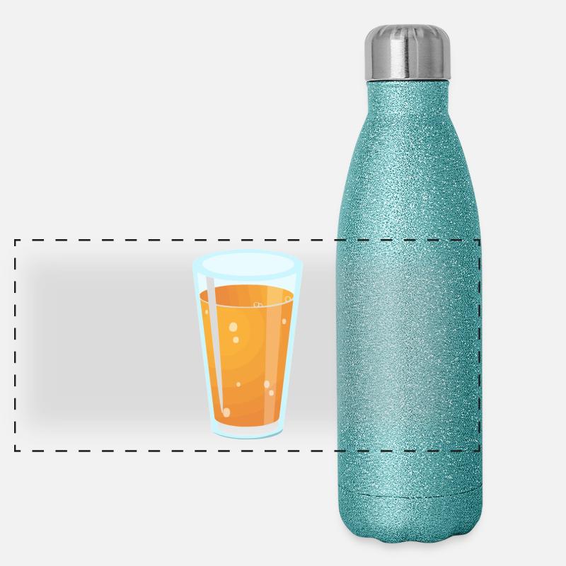 verre de jus Gourde isotherme panoramique pailletée 500 ml