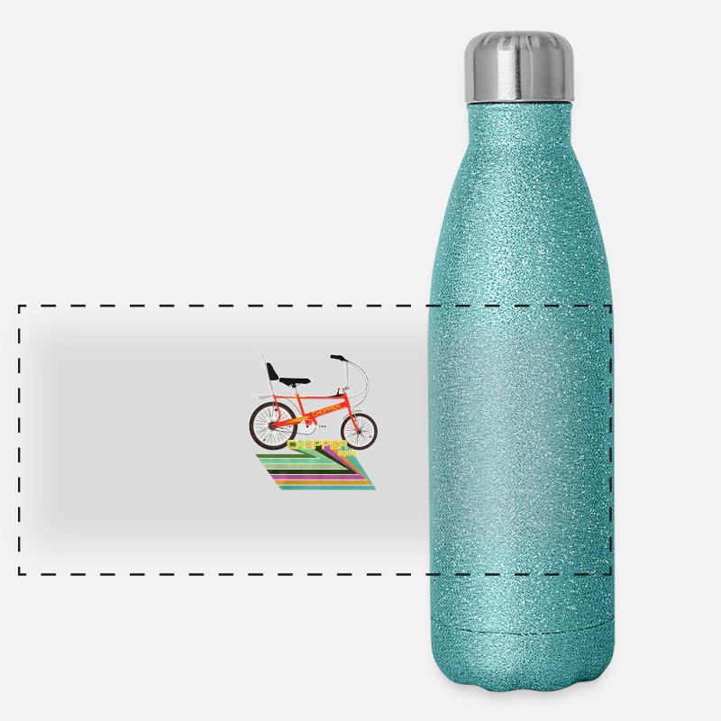 Chopper Bicycle Panoramic Glitter Thermal Bottle 500 ml