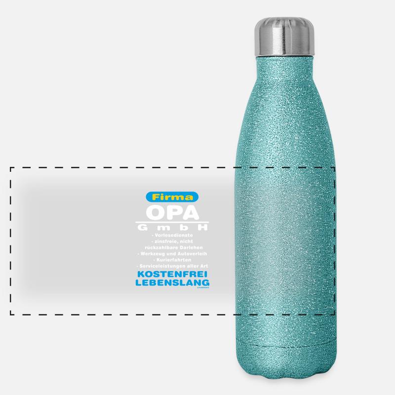 Opa GmbH RAHMENLOS® Panorama Glitzer Isolierflasche 500 ml