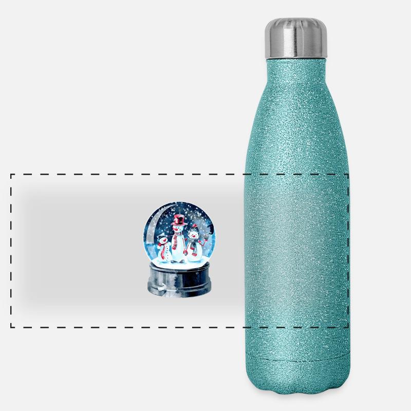 Weihnachten Schneekugel Panoramic Glitter Thermal Bottle 500 ml