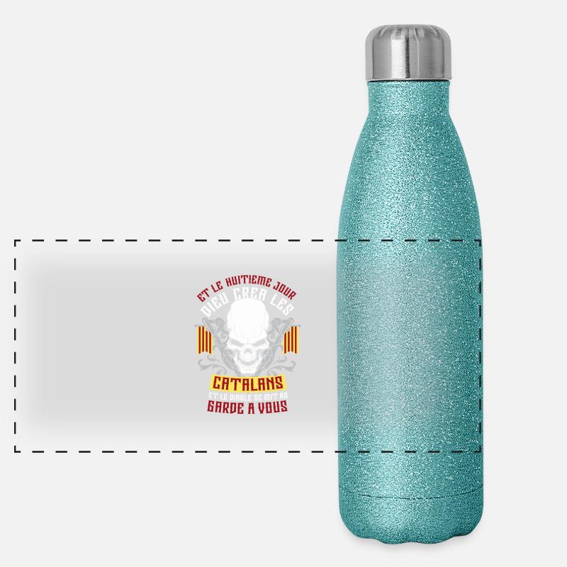 Catalans-8eme-Jour Gourde isotherme panoramique pailletée 500 ml