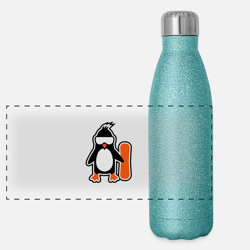 pingouin Gourde isotherme panoramique pailletée 500 ml