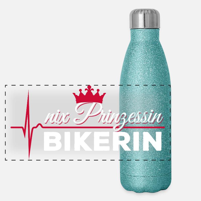 Nix Princess - Biker - ECG Pulse Gift Panoramic Glitter Thermal Bottle 500 ml