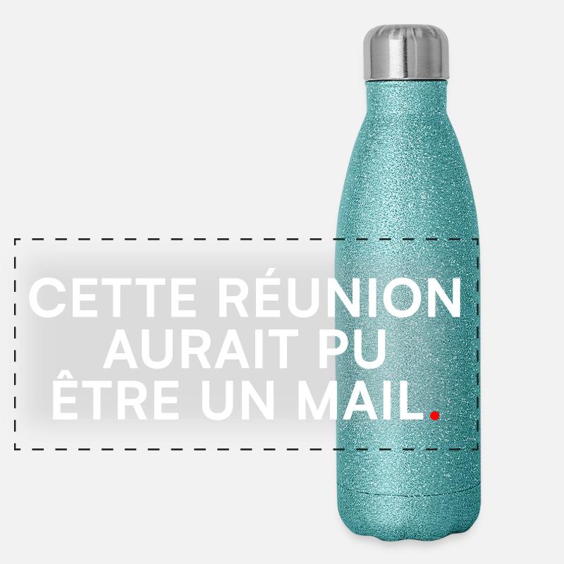 Kein Treffen – Dieses Treffen = E-Mail Panorama Glitzer Isolierflasche 500 ml