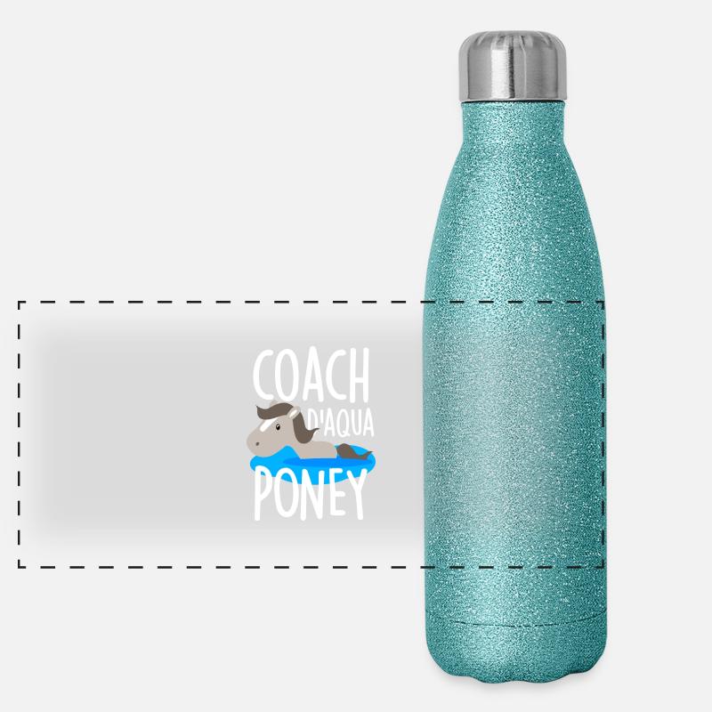 Coach d'aqua poney Gourde isotherme panoramique pailletée 500 ml