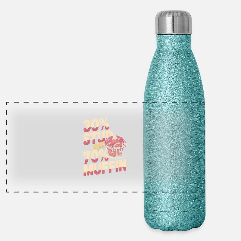 Stud Muffin Funny 30 Stud 70 Muffin Panorama Glitzer Isolierflasche 500 ml