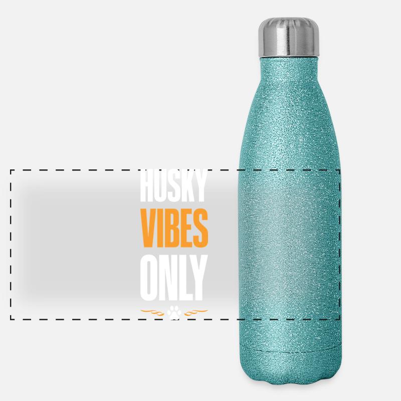 Husky Vibes Only Panorama Glitzer Isolierflasche 500 ml