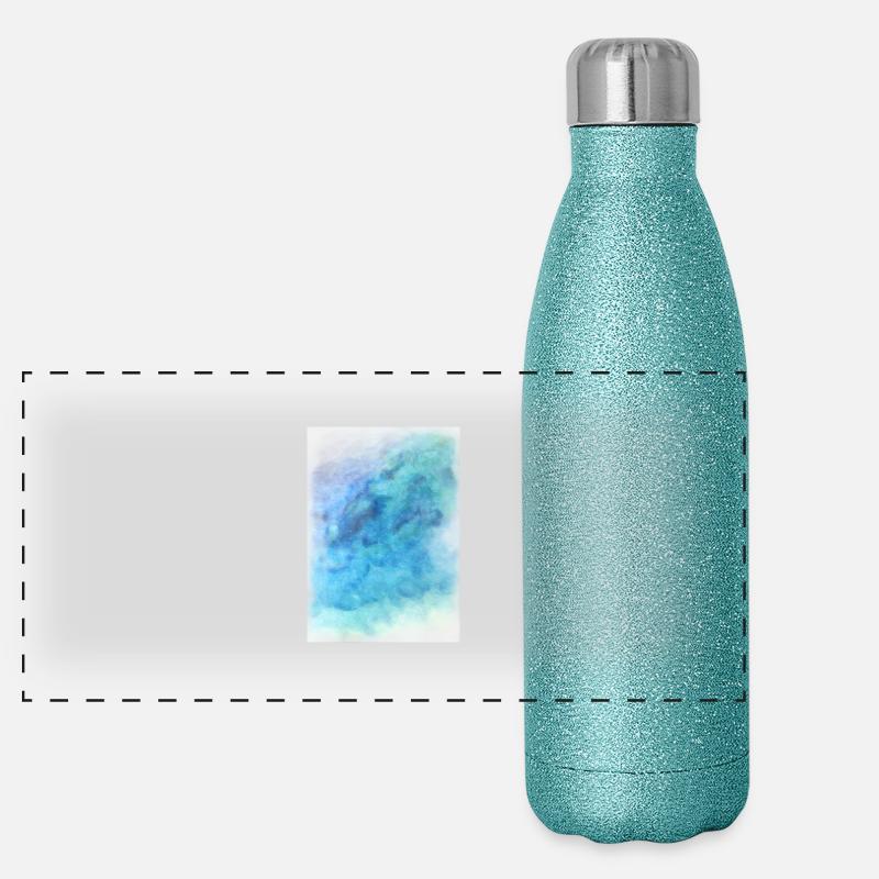 Hintergrund Wasser Panorama Glitzer Isolierflasche 500 ml