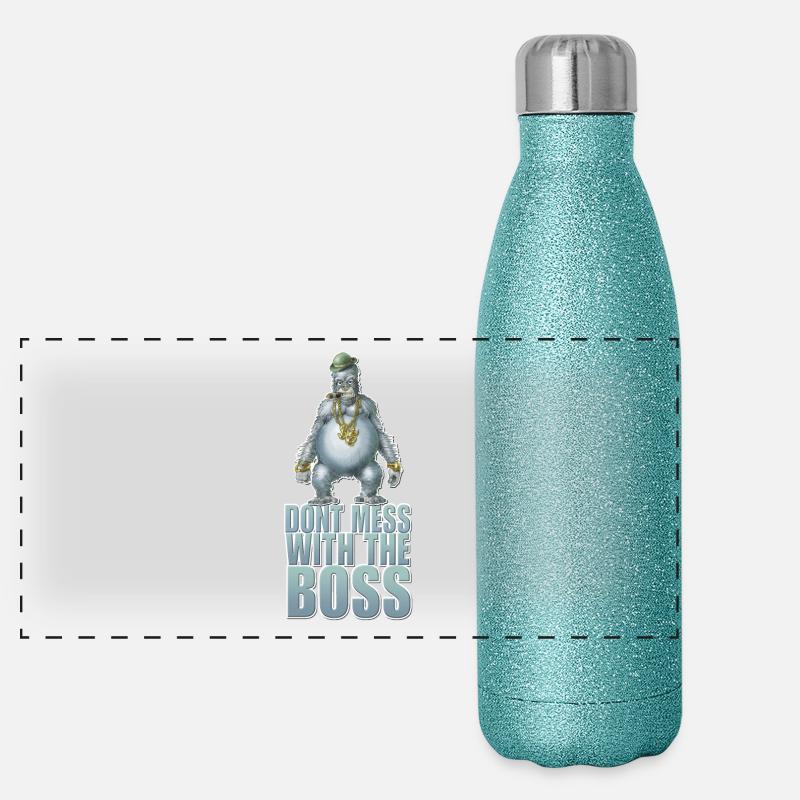 Dont mess with the boss Panoramic Glitter Thermal Bottle 500 ml