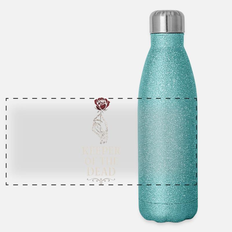 Cadavre Science Humour noir Mort Positif Gourde isotherme panoramique pailletée 500 ml