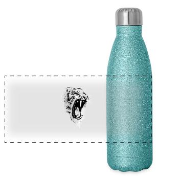 Rage Instinct 2 - Panoramic Glitter Thermal Bottle 500 ml - blue glitter - Front