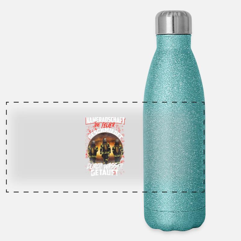 Feuerwehr - Kameradschaft Panorama Glitzer Isolierflasche 500 ml