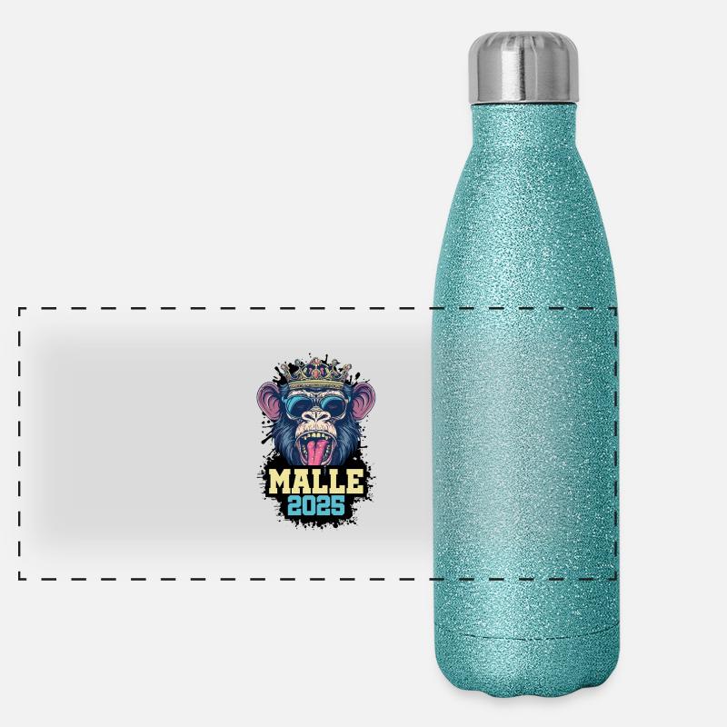 Malle 2025 Affe Panorama Glitzer Isolierflasche 500 ml
