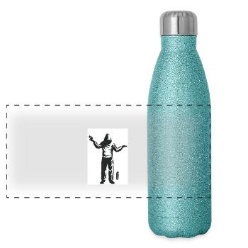 Sprayer - Panoramic Glitter Thermal Bottle 500 ml - blue glitter - Front