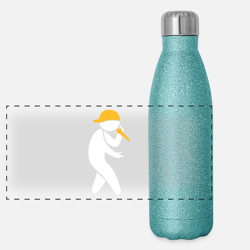 Hiphop Rapper Termoflaske i rustfrit stål med glimmer