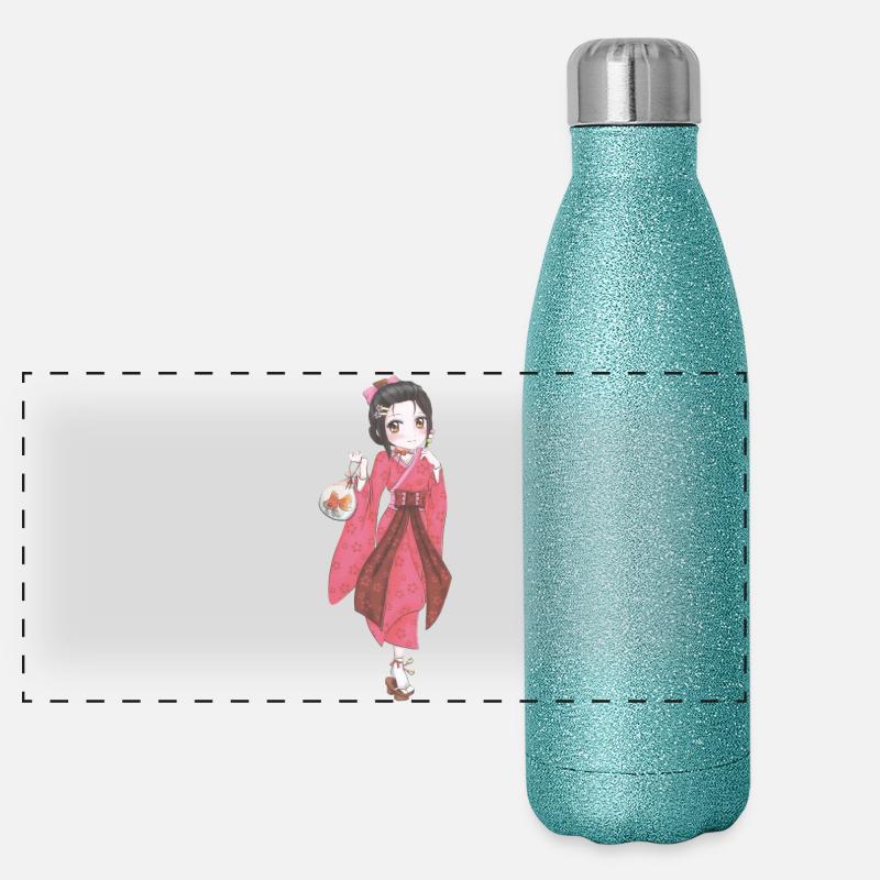 Manga Panorama Glitzer Isolierflasche 500 ml