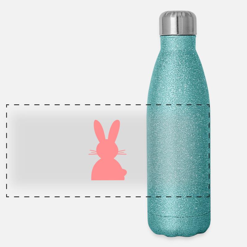hase Panorama Glitzer Isolierflasche 500 ml