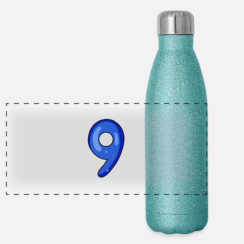 9 Gourde isotherme panoramique pailletée 500 ml