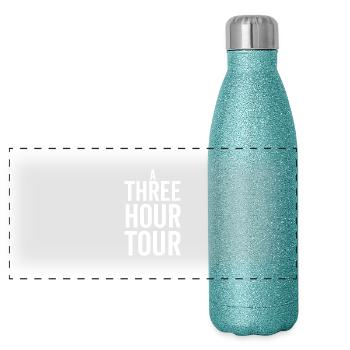 A Three Hour Tour - Panoramic Glitter Thermal Bottle 500 ml - blue glitter - Front