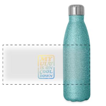 My ult is on cooldown - Panoramic Glitter Thermal Bottle 500 ml - blue glitter - Front