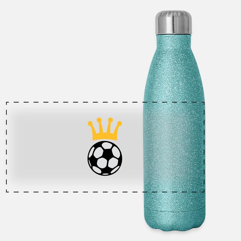 KÖNIG FUSSBALL Panorama Glitzer Isolierflasche 500 ml