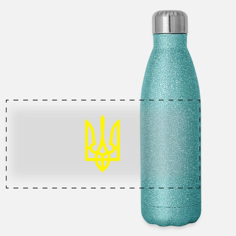 Ukraine Panorama Glitzer Isolierflasche 500 ml