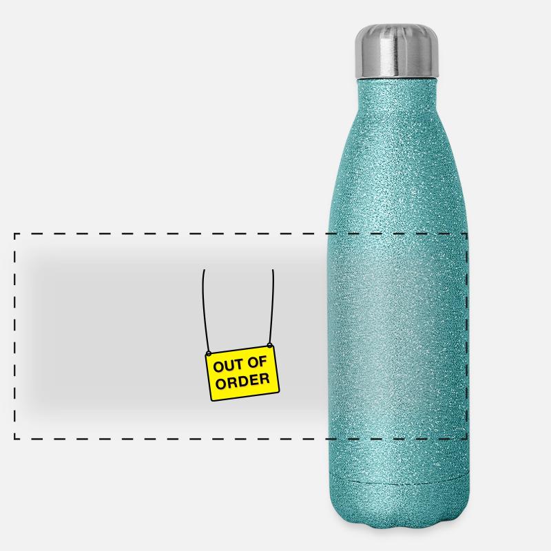 out of order Panorama Glitzer Isolierflasche 500 ml