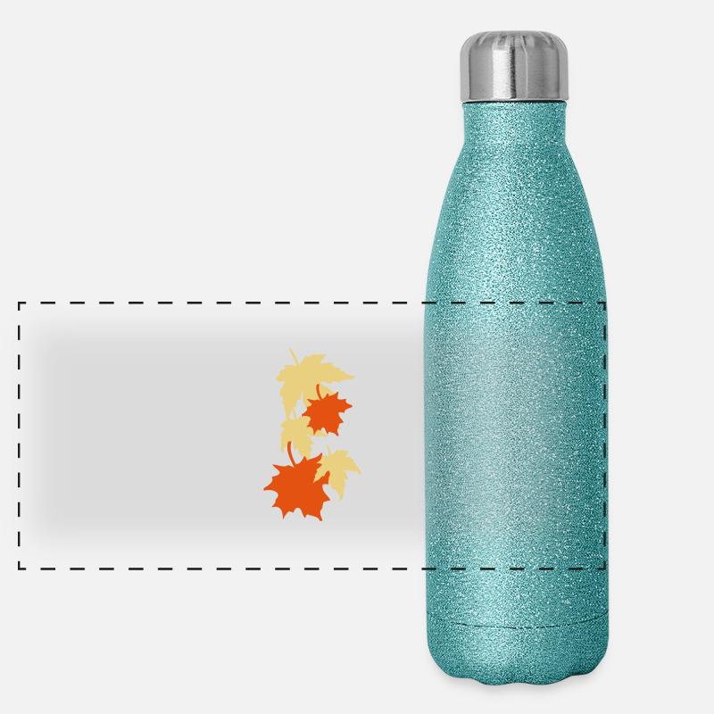 Laub Panorama Glitzer Isolierflasche 500 ml