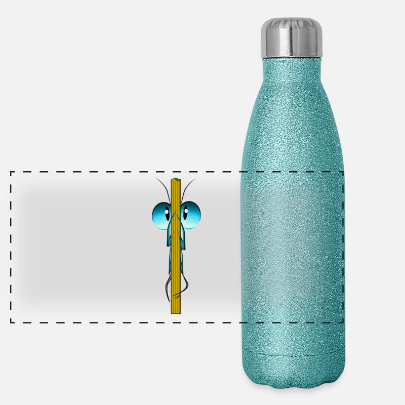 Insekt Panorama Glitzer Isolierflasche 500 ml