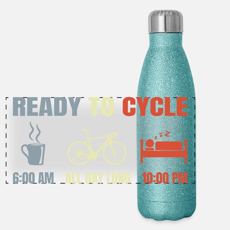 Horaire des cyclistes Gourde isotherme panoramique pailletée 500 ml