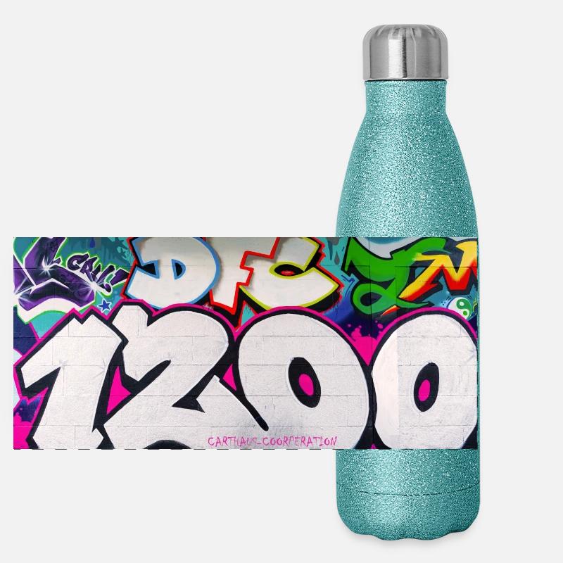 1200 GRAVITY EDIT_1 Panoramic Glitter Thermal Bottle 500 ml