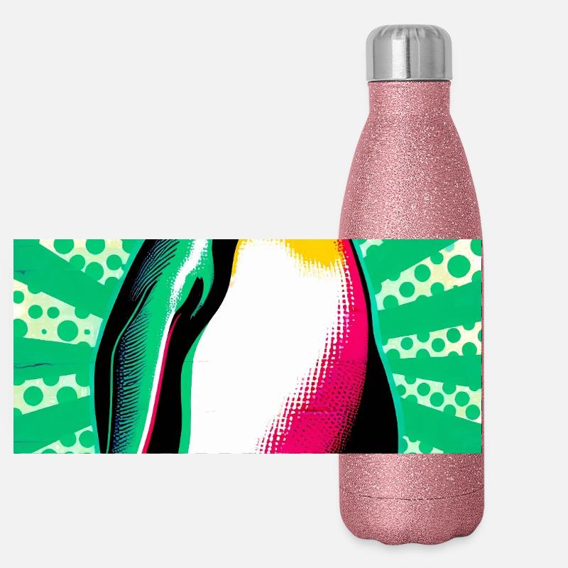 penguin Panoramic Glitter Thermal Bottle 500 ml