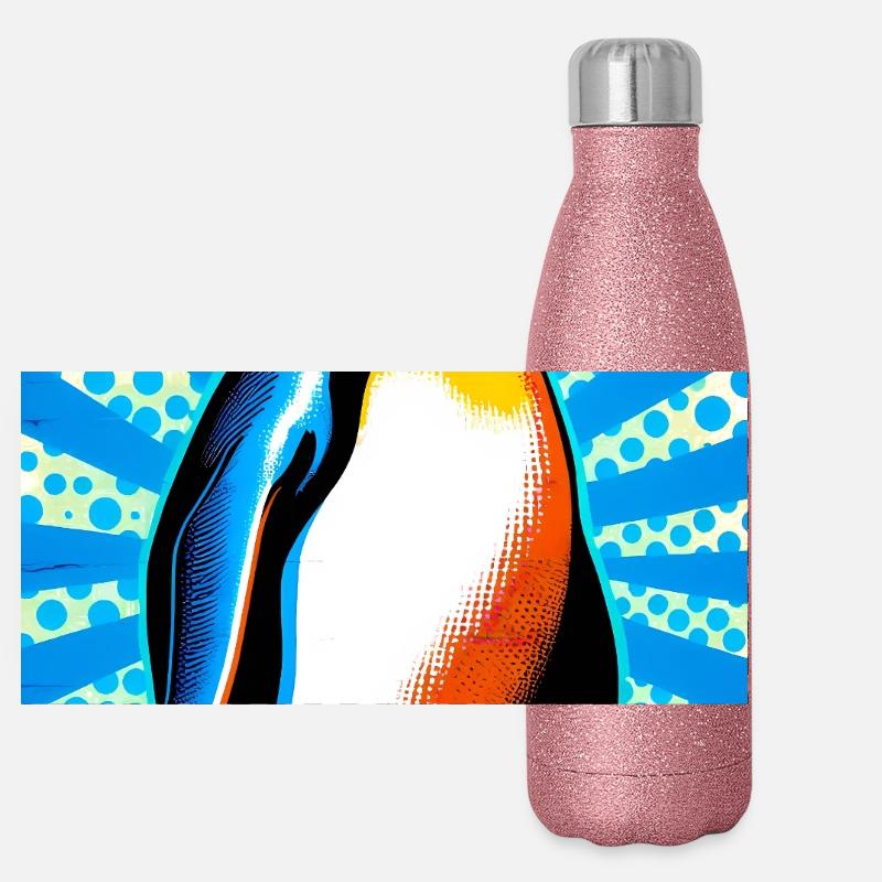penguin Panoramic Glitter Thermal Bottle 500 ml