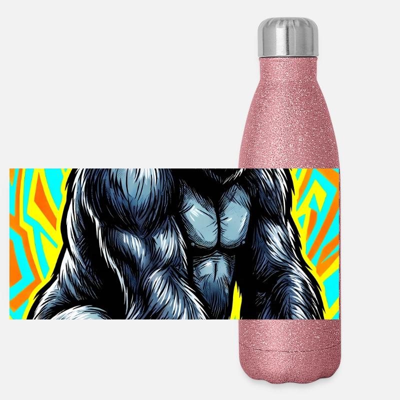 Gorilla Panorama Glitzer Isolierflasche 500 ml