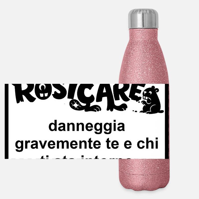 Design Humor Rosicone Panoramic Glitter Thermal Bottle 500 ml