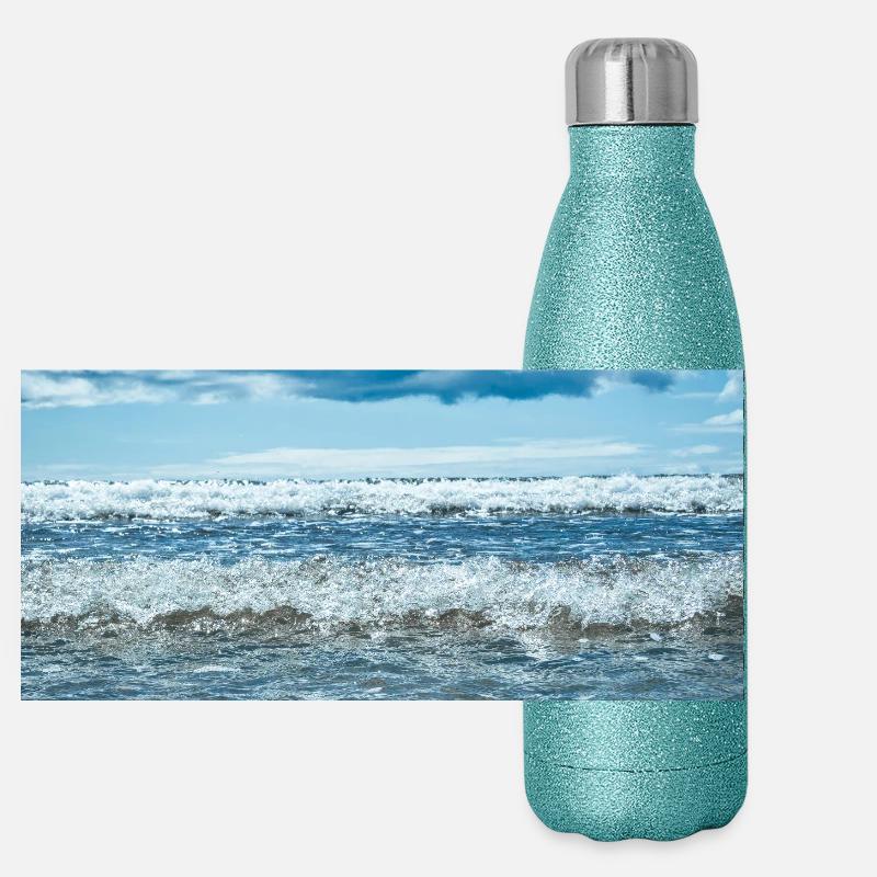 Wave noise Panoramic Glitter Thermal Bottle 500 ml