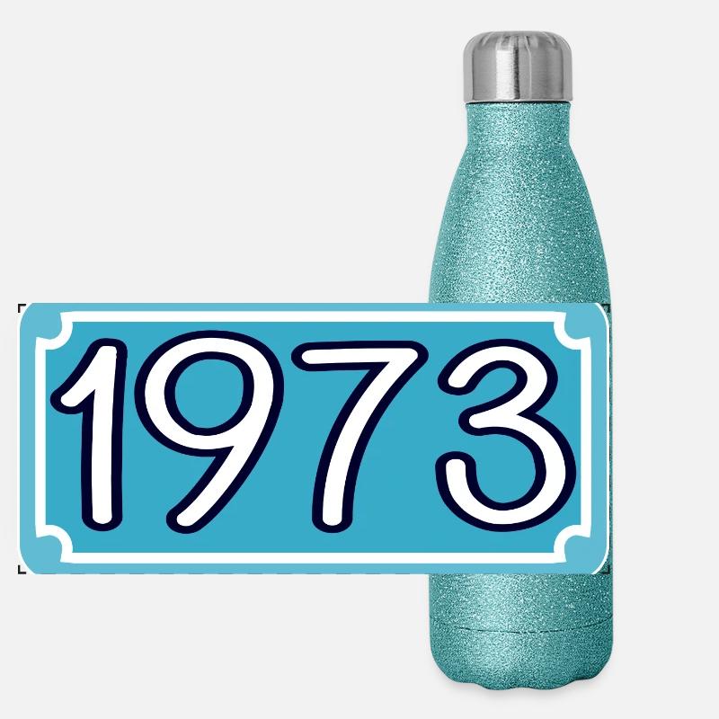 Année de naissance 1973 Gourde isotherme panoramique pailletée 500 ml