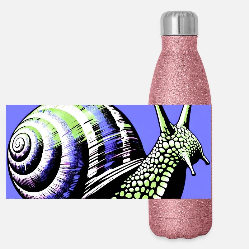 Snail Panoramic Glitter Thermal Bottle 500 ml