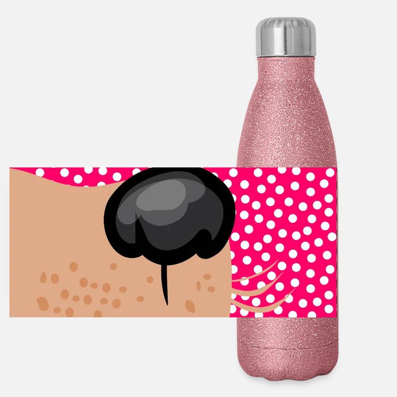 Chien Museau Chien Gourde isotherme panoramique pailletée 500 ml