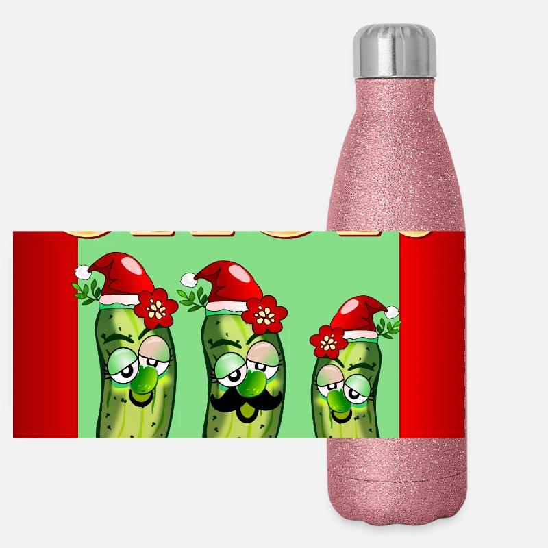 CHŒUR DE NOËL Gourde isotherme panoramique pailletée 500 ml