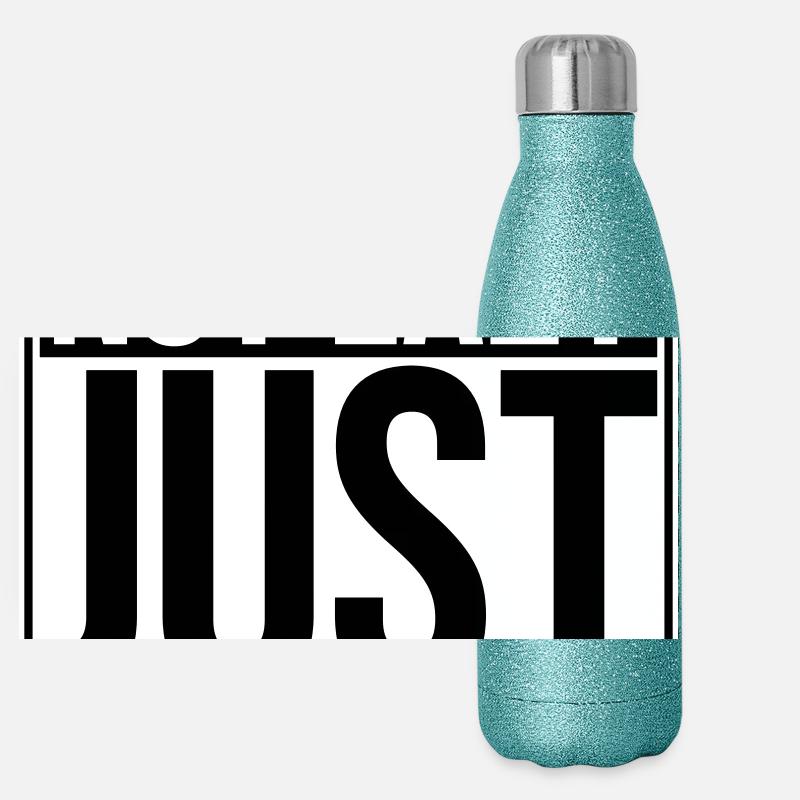 Not Lazy Just Conserving Energy Funny Lazy Saying Panoramic Glitter Thermal Bottle 500 ml