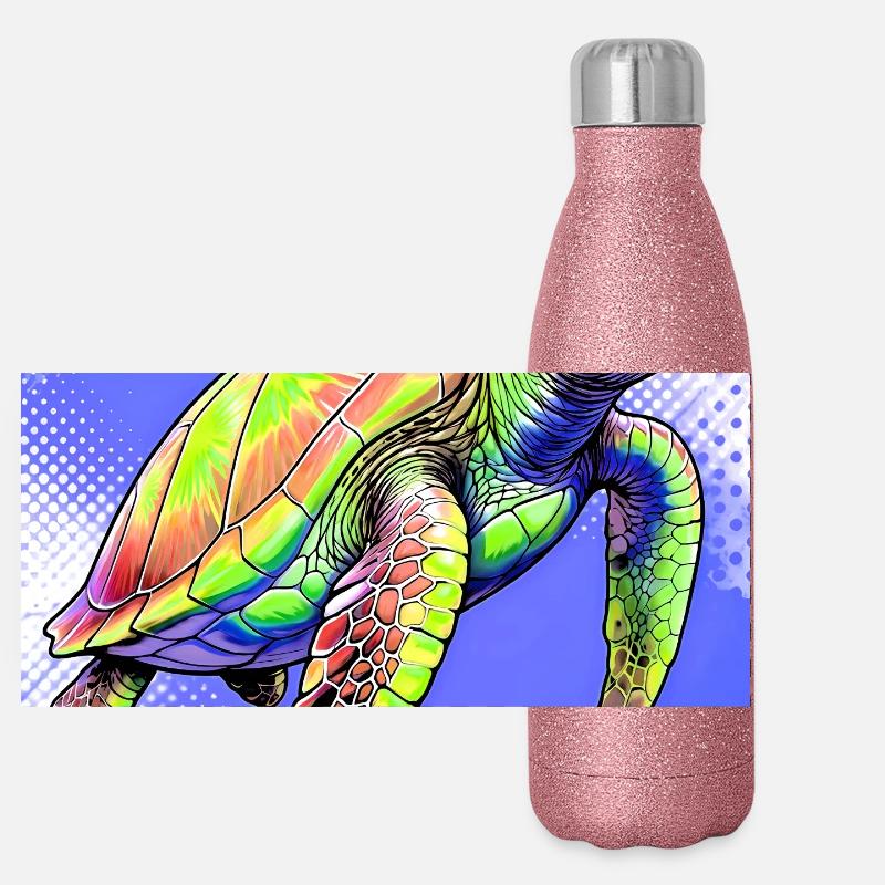 turtle Panoramic Glitter Thermal Bottle 500 ml