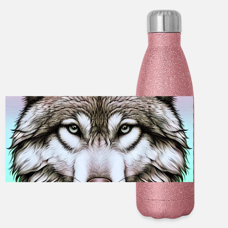 Panorama Glitzer Isolierflasche 500 ml