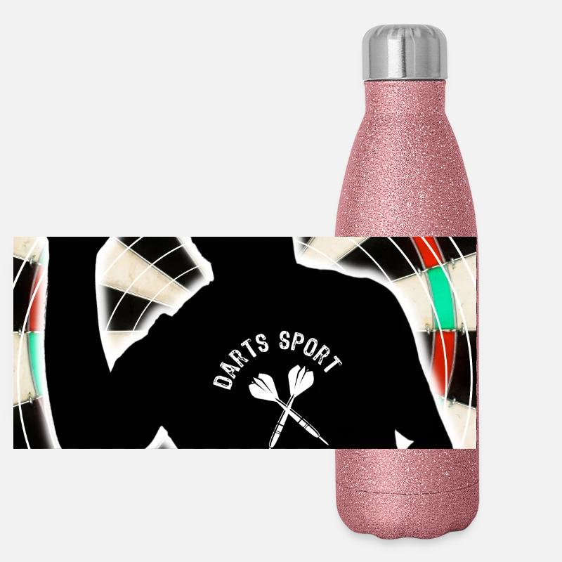 Sports de fléchettes Gourde isotherme panoramique pailletée 500 ml