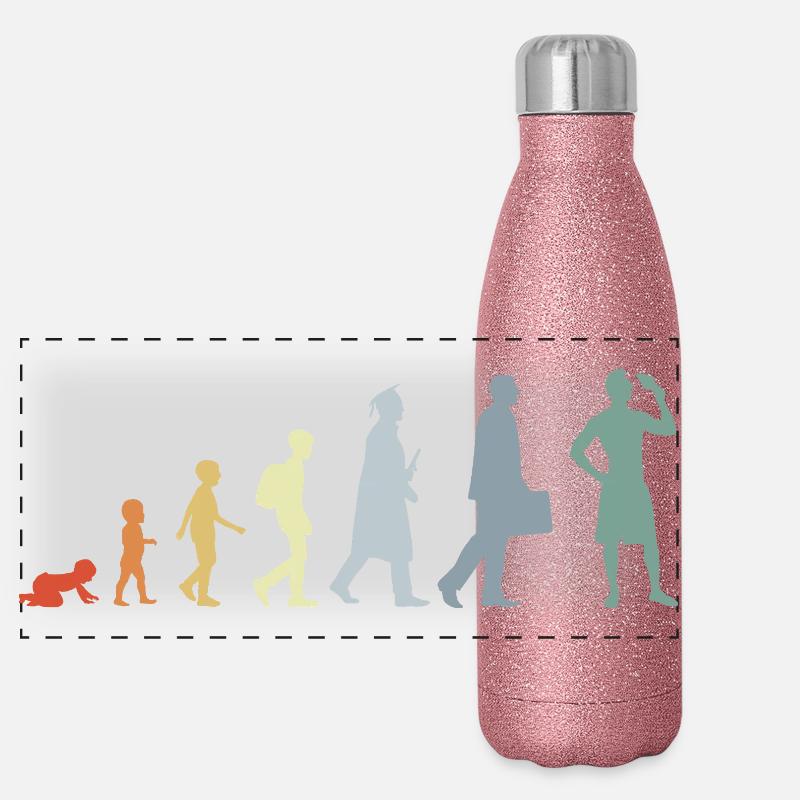 Evolution Amateurs de crème glacée Gourde isotherme panoramique pailletée 500 ml
