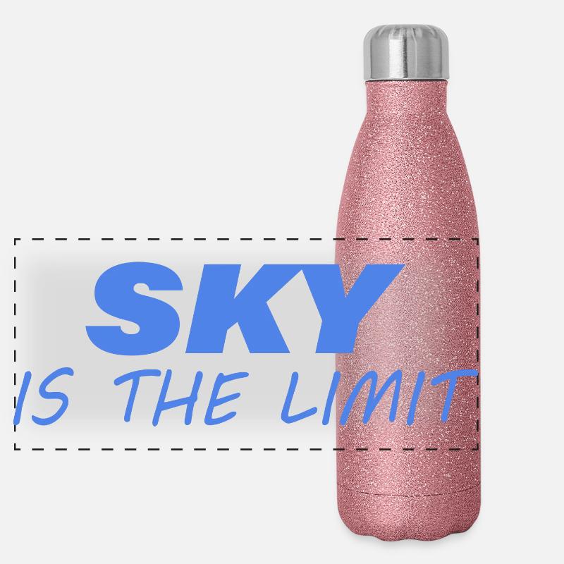 IL N’Y A PAS DE LIMITE Gourde isotherme panoramique pailletée 500 ml