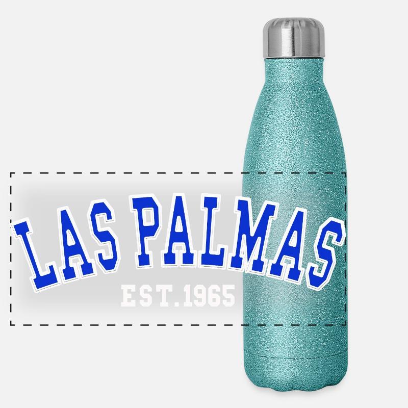 Las Palmas Est. 1965 Gourde isotherme panoramique pailletée 500 ml
