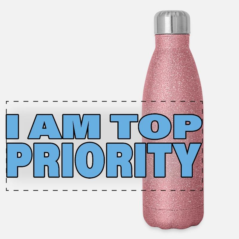 TOP PRIORITY Panorama Glitzer Isolierflasche 500 ml